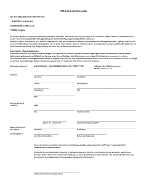 SEPA-Lastschriftmandat