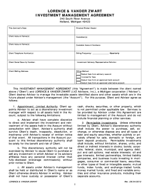 Investment Management Agreement