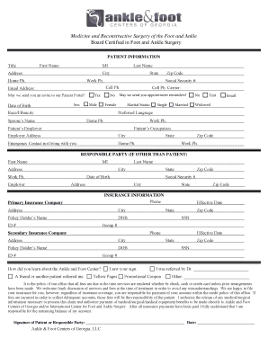 Patient Information Form