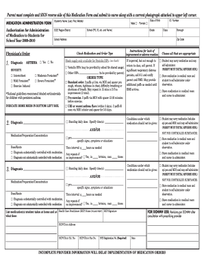 Medication Administration Form