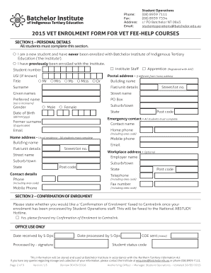 VET Enrolment Form