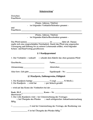 Schutzvertrag