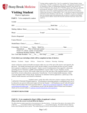 Template program for school activities - Application form - Stony Brook University School of Medicine - medicine stonybrookmedicine