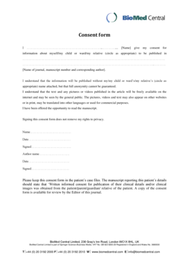 Medical Consent Form