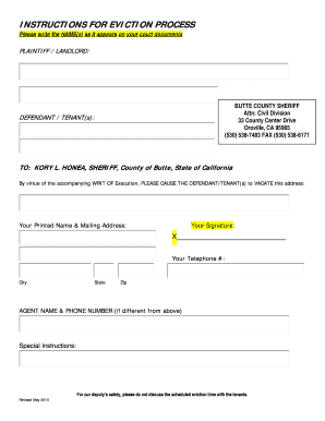 California Eviction Notice Form