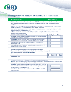 Medicare EHR Incentive Program Stage 1 Attestation Worksheet