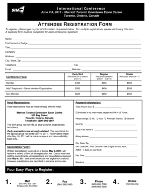 2011 International Conference Registration Form - siia