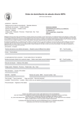 SEPA Direct Debit Mandate