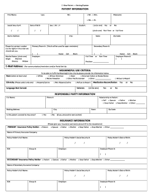 Patient Registration Form