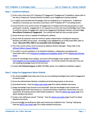 Fillable Online Training Prosystemfx Prosystem Fx Knowledge Coach - 