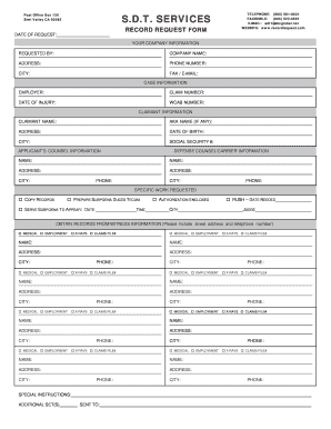 Record Request Form
