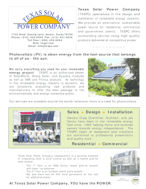 BTU Grid Tie Brochure.pdf - Texas Solar Power Company