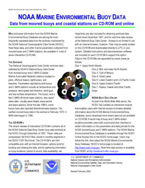 NOAA Marine Environmental Buoy Data Order Form
