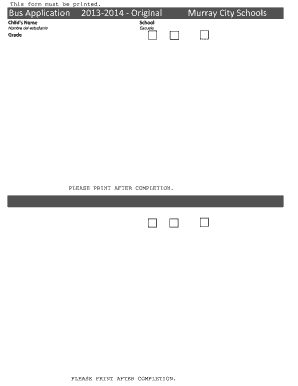 Murray City Schools Bus Application