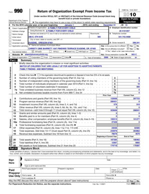 Form 990 Return of Organization Exempt From Income Tax