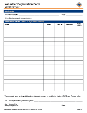 Volunteer Registration Form