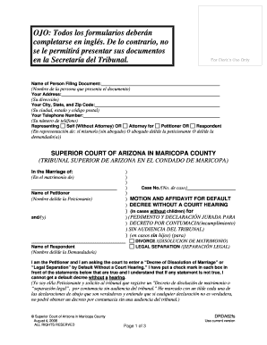 PEDIMENTO Y DECLARACIÓN JURADA PARA DECRETO POR CONTUMACIA