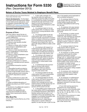 Form 5330 Return of Excise Taxes