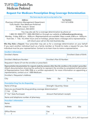 Medicare Prescription Drug Coverage Determination Request