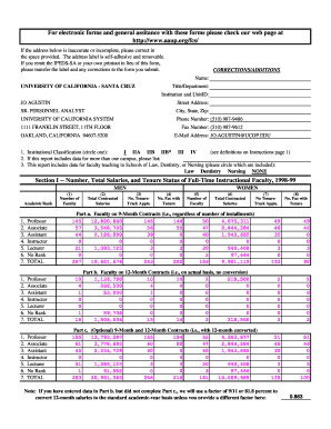 IPEDS Faculty Salary Report Form