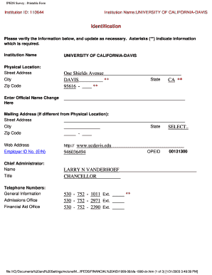 IPEDS Survey Form