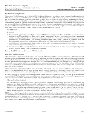 Georgia Disability Claim Packet