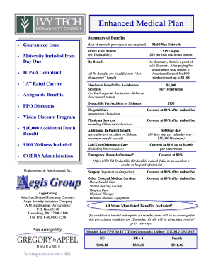 Ivy Tech Community College Health Insurance Enrollment Form