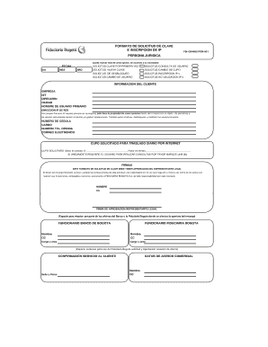 FORMATO DE SOLICITUD DE CLAVE E INSCRIPCION DE IP