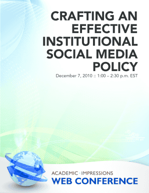 Crafting an effective institutional social media policy - Academic ...