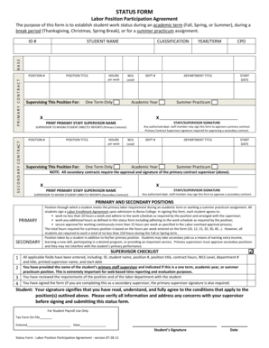 Labor Position Participation Agreement