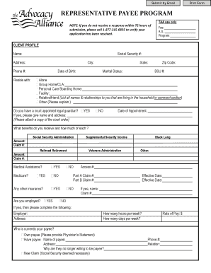 Representative Payee Program Application