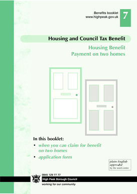 Housing Benefit on Two Homes Application