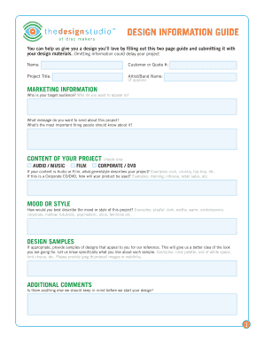 Design Information Guide