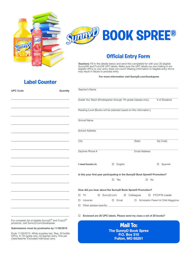 sunny d book spree 2019 Preview on Page 1