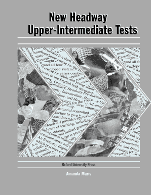 New Headway Upper-Intermediate Test Booklet