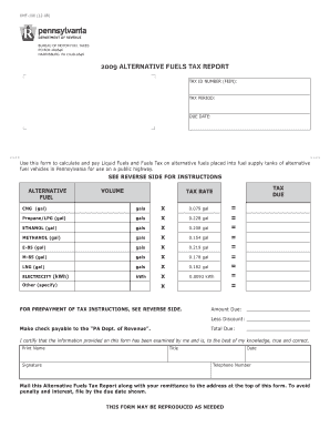 Pennsylvania Alternative Fuels Tax Report