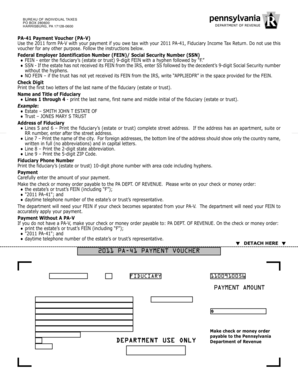 PA-41 Payment Voucher