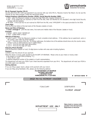 PA-41 Payment Voucher