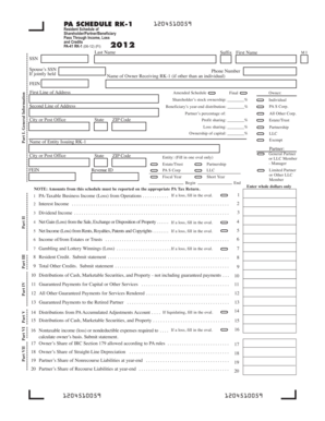 PA Schedule RK-1