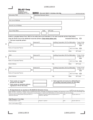 PA-65 Corp Corporate Partners Directory