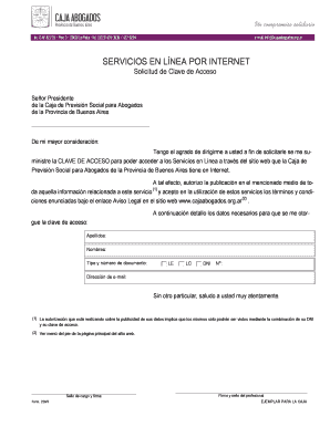 Solicitud de Clave de Acceso