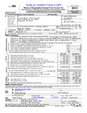 Form 990 2013