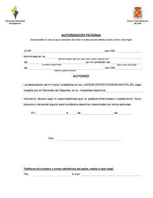 Autorización Paterna