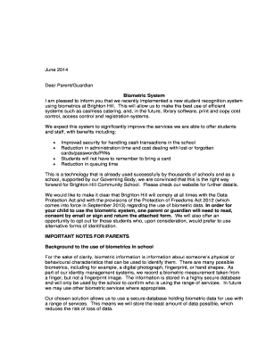 Biometric Consent Form