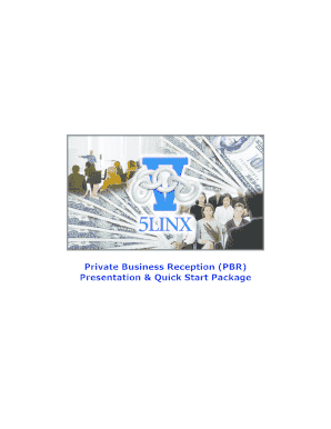 5LINX Private Business Reception Guide