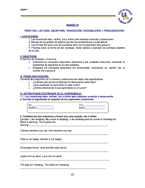 Inglés II Sesión 10 Práctica