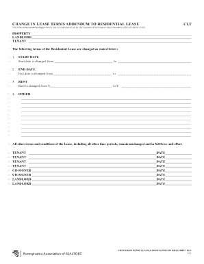 Residential Lease Addendum