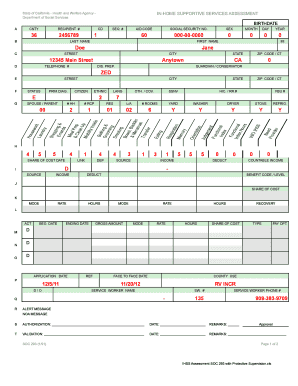 California In-Home Supportive Services Assessment