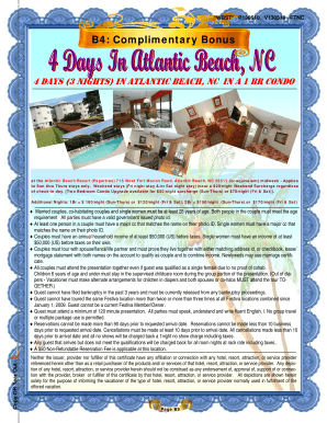 Atlantic Beach Vacation Voucher