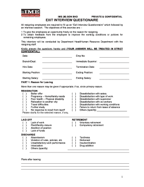 Interview evaluation form template word - FORM - EXIT INTERVIEW.doc